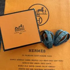【正規品エルメス】HERMES イヤリング　　リボンモチーフ　ヴィンテージのサムネイル