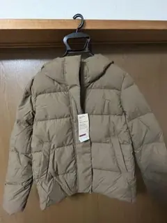 フード付きダウンジャケット Sサイズ ブラウン