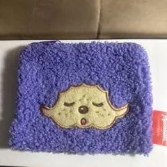 もんちっち スクエアポーチ 紫