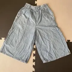デニム生地　フレアパンツ　ジョガーパンツ 140 150
