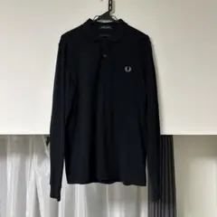 ［希少］FRED PERRY フレッドペリー　ポロシャツ　長袖　黒　ブラック