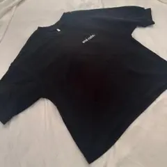 GU 半袖スウェットTシャツ ブラック ロゴ 140 キッズ