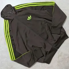超希少⭐adidasヴィンテージファイヤーバードトラックジャケット茶黄 XL相当