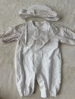 【美品】売り切れ間近　赤ちゃん本舗セレモニースーツ 帽子付き　ベビードレス
