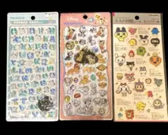 【正規品】ディズニー　プチドロップステッカー、ボンボンドロップシール文字など