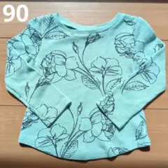 OLD NAVY 長袖 Tシャツ ミントグリーン 18〜24M 90cm
