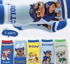 パウ・パトロール キッズ靴下 5足セット