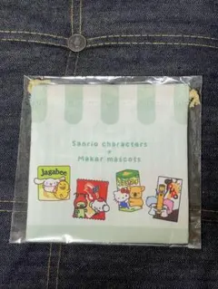 Sanrio characters x Maker mascots 巾着