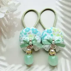 522✾︎ ハンドメイド ヘアゴム2個セット 22㎜くるみボタン - メルカリ