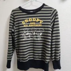UT ユニクロ　スヌーピー　ボーダー　長袖トレーナー　140cm