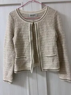 ROPE ノーカラージャケット ベージュのサムネイル