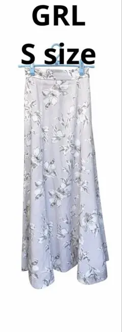 【訳あり】フラワーフレアスカート[tt002] グレイル　GRL