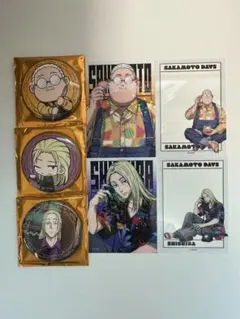 SAKAMOTO DAYS ファボテリア 神々廻 坂本太郎 缶バッジ カード