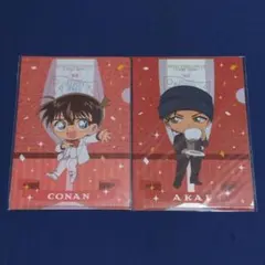 名探偵コナン☆セガくじ☆Ｅ賞 ミニクリファイル《江戸川コナン》《赤井秀一》２枚