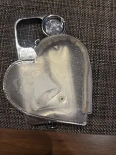 ajewハート型ラメ入りスマホケース
