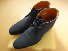 リーガル　REGAL スエード　ブーツ　ネイビーブラック　２５CM