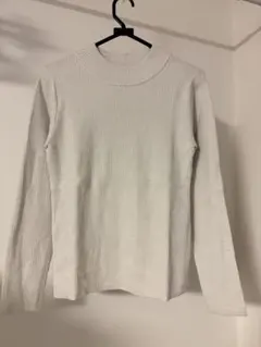 リブ 長袖 ニット