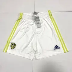 adidas リーズユナイテッド ハーフパンツ ユニフォーム 白/ライム