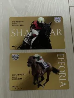 使用済: QUOカード シャフリヤール エフフォーリア 2枚セット
