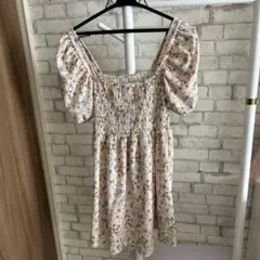 H&M 花柄ミニワンピース Mサイズ