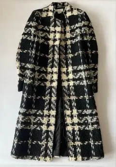 dries van noten ドリヴァンノッテン チェック ニット コートのサムネイル