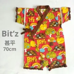 【値下げしました！】Bit’z ビッツ　甚平ロンパース 70cm