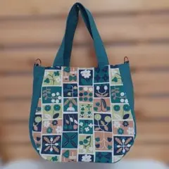 バンドメイド　花柄トートバッグ　ペッシュ大