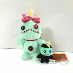ディズニー　スティッチ　スクランプ　ぬいぐるみキーホルダー　　２個セット