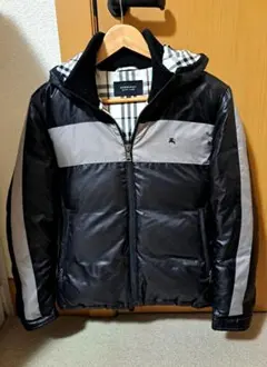 早い者勝ち　名作スポーティーダウン　バーバリーブラックレーベル　クレストブリッジ