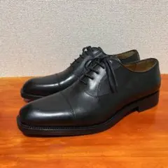 ❀1度のみ着用 ジャンカルロモレリ ストレートチップシューズ 24.5cm