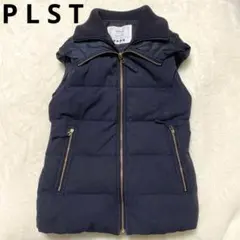 プラステPLST ブラック キルティングダウンベスト サイズ2