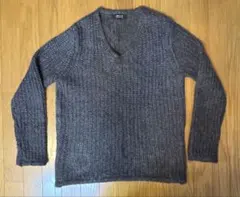 COMME CA ISM モヘア混 Vネックニット