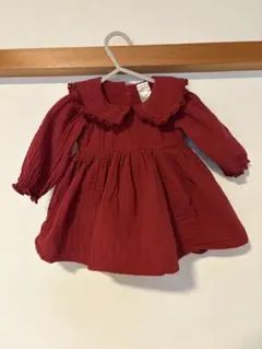 美品　ベビー ワンピース 発表会　百日祝　お食い初め　ロンパース　クリスマス