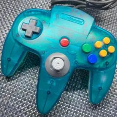 【フルメンテナンス】ニンテンドー64 コントローラー クリアブルー b