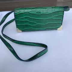 極美品♡FURFUR  型押しクロコ　ショルダーバッグ