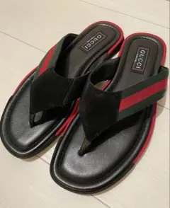 GUCCI サンダル レザー ブラック 268670 29cm - メルカリ