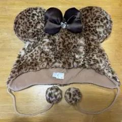 ディズニー　ミニー　ファンキャップ　豹柄　レオパード柄