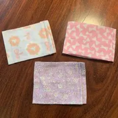 ハンドメイド　インナーマスク　3枚セット　キッズ　女性用にも