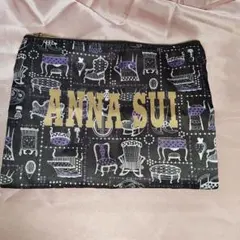 ANNA SUI ポーチ 家具柄 ブラックのサムネイル