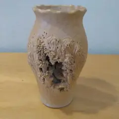 波六 16cm 砥部焼 骨董 アンティーク 花瓶 飾り壷 砥部焼の花器/竹山窯/飾り壺/花瓶/インテリア | 骨董