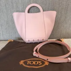 TOD'S ゴンミーニ　ミニ　ショルダーバッグ ピンクのサムネイル
