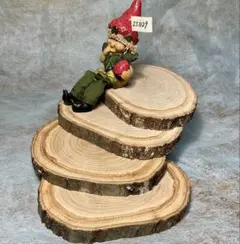 丸太 輪切り ナラ　13.5㎝×1.5㎝厚　切り株251129