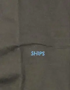 シップス　ワンポイント　マイクロ　ロゴ　ロングスリーブ　Tシャツ　カットソー