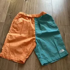THE NORTH FACE 半ズボン 140cm オレンジ/ブルー
