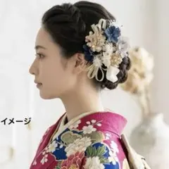 【髪飾り】金箔付き　前撮り　成人式　結婚式　振袖　浴衣　着物　ドレス　和装のサムネイル