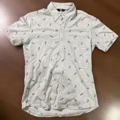 TAKEO KIKUCHI SPORT半袖シャツ グレー 総柄 Mのサムネイル