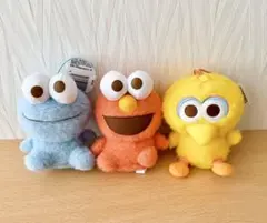 セサミストリート　ふんわりマスコット　コンプセット