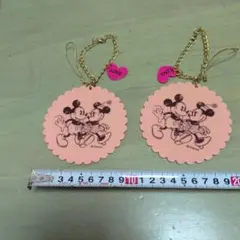 Disney ミッキー＆ミニー キーホルダー 2個セットのサムネイル