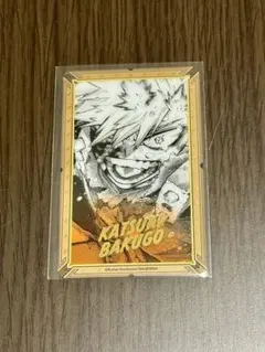 僕のヒーローアカデミア原画展 箔押しクリアカード 爆豪勝己 キラキラ花火