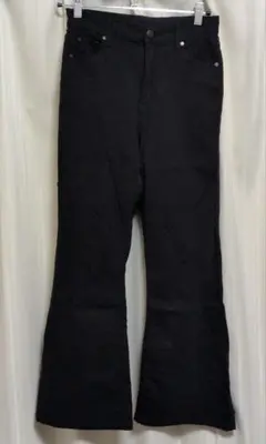 ストレッチフレアパンツ[cu34] Lサイズ GRL